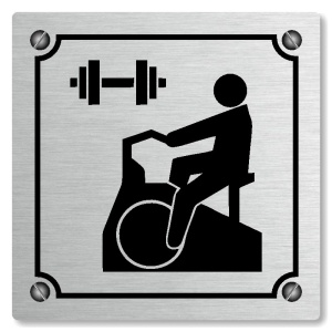 Fitness, 100x100mm, stříbrná, Kansas